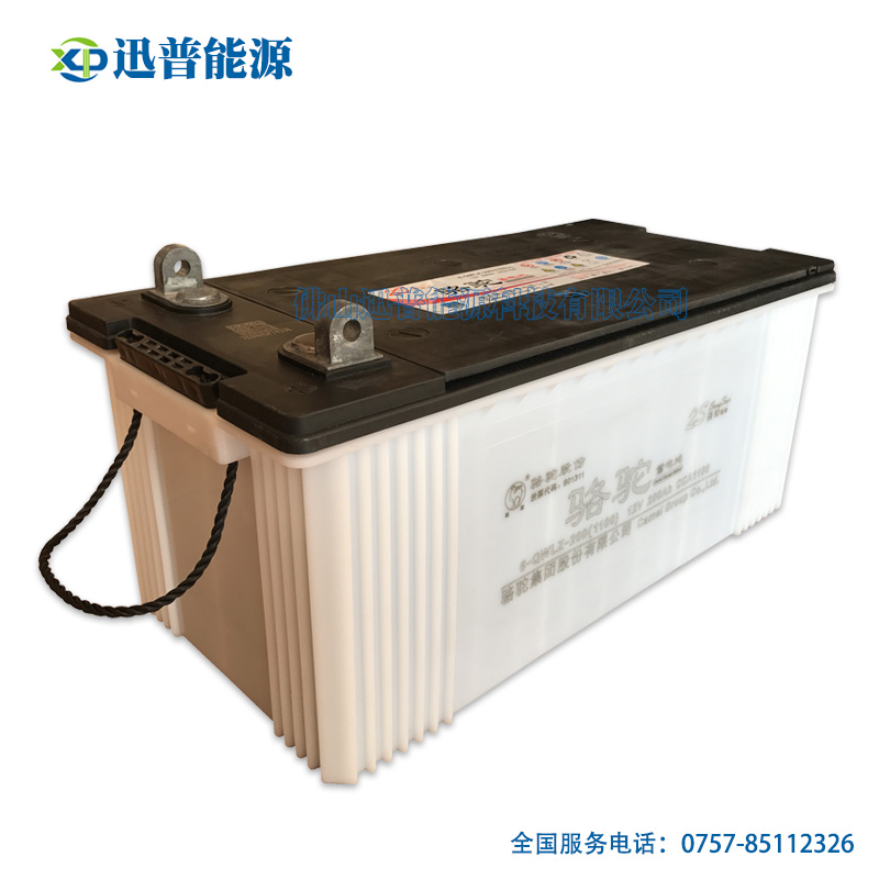 骆驼蓄电池6-QWLZ-200(1100)免维护电瓶12V200Ah发电机电池 船用电瓶